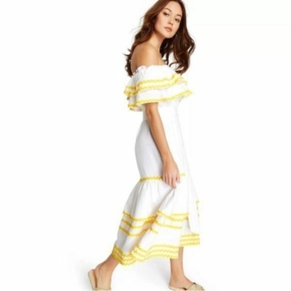 Lisa Marie Fernandez For Target Ric Rac Off Shoulder Dress Size Large